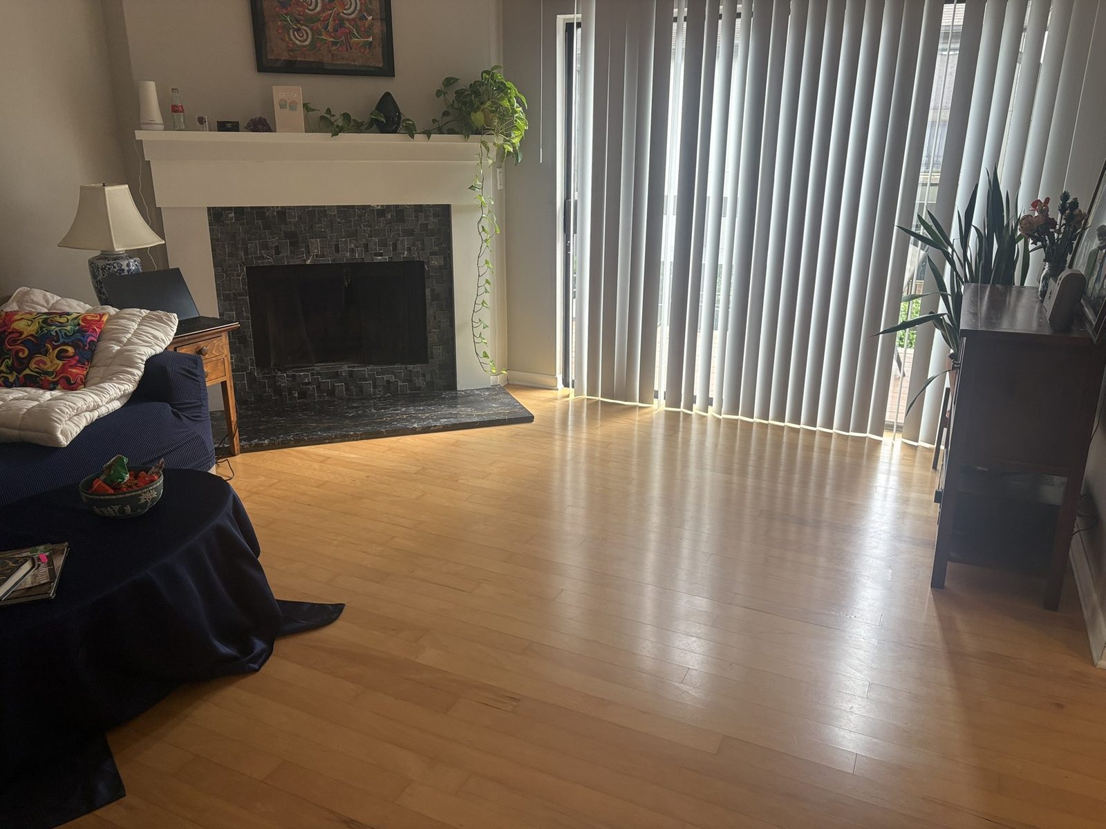 Bright, tidy Metro Atlanta living room maintained by Haven Method